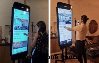 Giant iPhone Touch Screen KIOSK Rental